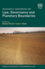 Research Handbook on Law, Governance and Planetary Boundaries - eBook