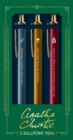 Agatha Christie Pen Set : 3 Ballpoint Pens - Book