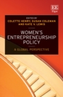 Women's Entrepreneurship Policy : A Global Perspective - eBook