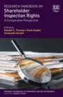 Research Handbook on Shareholder Inspection Rights : A Comparative Perspective - eBook