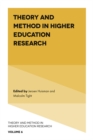 Theory and Method in Higher Education Research - Book