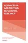 Advances in Accounting Behavioral Research - Book