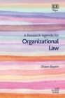 Research Agenda for Organizational Law - eBook