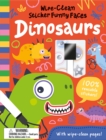 Wipe-Clean Sticker Funny Faces Dinosaurs - Book