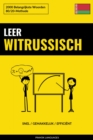 Leer Witrussisch - Snel / Gemakkelijk / Efficient : 2000 Belangrijkste Woorden - eBook