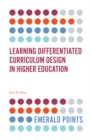 Learning Differentiated Curriculum Design in Higher Education - Book