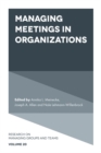 Managing Meetings in Organizations - eBook