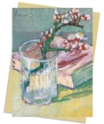 Vincent van Gogh: Flowering Almond Branch in a Glass with a Book Greeting Card Pack : Pack of 6 - Book