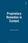 Proprietary Remedies in Context - Book