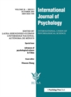 Advances of Psychological Science in China : A Special Issue of the International Journal of Psychology - Book