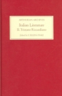 Italian Literature II : Tristano Riccardiano - Book