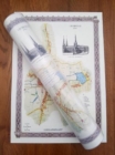 Lichfield 1781 - Old Map Supplied Rolled in a Clear Two Part Screw Presentation Tube - Print Size 45cm x 32cm - Book