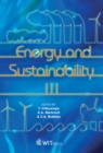 Energy and Sustainability III - eBook