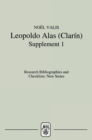 Leopoldo Alas [Clarin] : An Annotated Bibliography: Supplement I - eBook