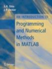 An Introduction to Programming and Numerical Methods in MATLAB - eBook