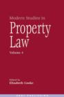 Modern Studies in Property Law - Volume 4 - eBook