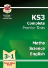 KS3 Complete Practice Tests - Maths, Science & English - Book