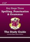 KS3 Spelling, Punctuation & Grammar Revision Guide (with Online Edition & Quizzes) - Book