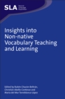 Insights into Non-native Vocabulary Teaching and Learning - Book