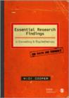 Essential Research Findings in Counselling and Psychotherapy : The Facts are Friendly - Book