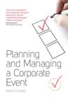 Planning and Managing a Corporate Event - eBook