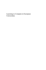 Learning to Compete in European Universities : From Social Institution to Knowledge Business - eBook