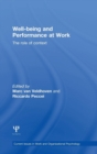 Well-being and Performance at Work : The role of context - Book