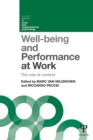 Well-being and Performance at Work : The role of context - Book