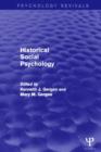 Historical Social Psychology - Book