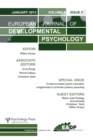 Evidence-based Parent Education Programmes to Promote Positive Parenting : A Special Issue of the European Journal of Developmental Psychology - Book