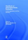Handbook of Automated Essay Evaluation : Current Applications and New Directions - Book