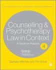 Legal Issues Across Counselling & Psychotherapy Settings : A Guide for Practice - Book