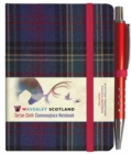 Waverley S.T. (S): Hunting Mini with Pen Pocket Genuine Tartan Cloth Commonplace Notebook - Book