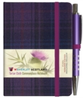 Waverley S.T. (S): Thistle Mini with Pen Pocket Genuine Tartan Cloth Commonplace Notebook - Book
