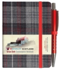 Waverley S.T. (S): Castle Grey Mini with Pen Pocket Genuine Tartan Cloth Commonplace Notebook - Book