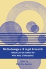 Methodologies of Legal Research : Which Kind of Method for What Kind of Discipline? - Book