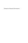 Endogenous Regional Development : Perspectives, Measurement and Empirical Investigation - eBook