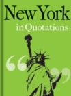 New York in Quotations - Book