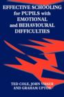 Effective Schooling for Pupils with Emotional and Behavioural Difficulties - Book