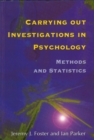 Carrying out Investigations in Psychology : Methods and Statistics - Book