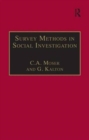 Survey Methods in Social Investigation - Book
