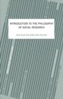 An Introduction To The Philosophy Of Social Research - Book