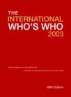 Intl Whos Who 2003 - Book