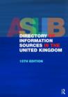 The Aslib Directory of Information Sources in the United Kingdom - Book