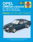 Opel Omega and Senator (1986 - 1994) Haynes Repair Manual (svenske utgava) - Book