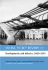 Social Policy Review : Developments and Debates: 2000-2001 No.13 - Book