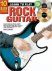 10 Easy Lessons - Learn To Play Rock Guitar : With Poster - Book