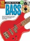 10 Easy Lessons - Learn To Play Bass : With Poster - Book