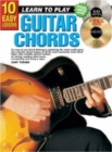 10 Easy Lessons - Learn To Play Guitar Chords : With Poster - Book