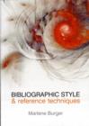 Bibliographic style & reference techniques - Book